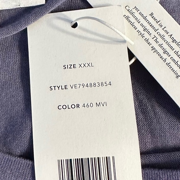 Vince Long Sleeve Knit Relaxed Crew Neck T-Shirt size XXXL Modal NWT - Picture 9 of 13